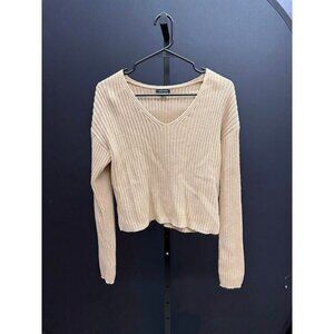 Wild Fable Tan Ribbed Sweater